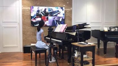 平博88特邀艺术家浙江音乐学院钢琴系丁阳博士Hybrid远程教育大师班+音乐会圆满成功