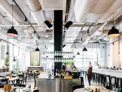 平博88助力斯德哥尔摩的法国工业风餐厅Usine